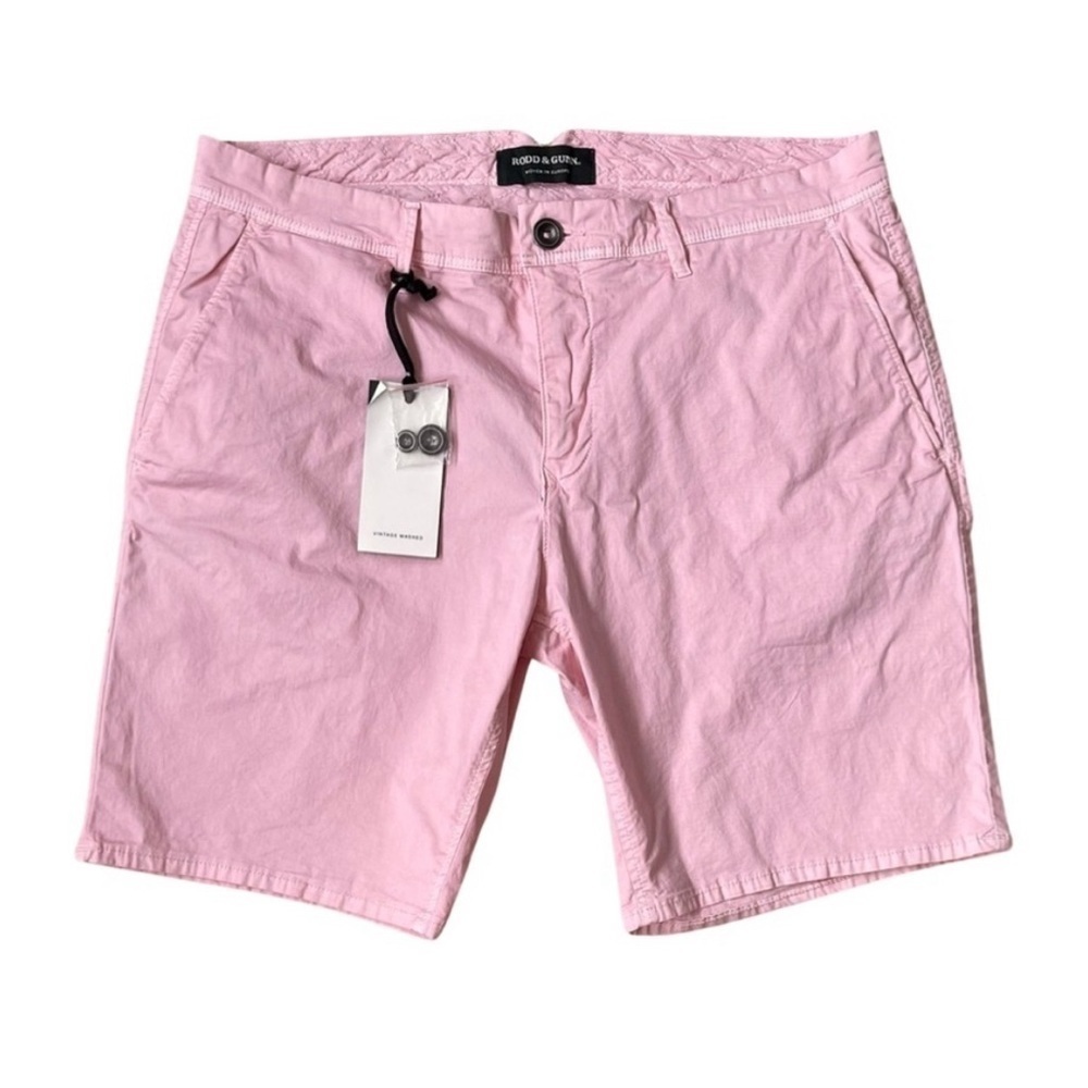RODD & GUNN CUSTOM FIT VINTAGE WASH THE PEAKS COTTON BLEND CLASSIC FIT SHORTS 33